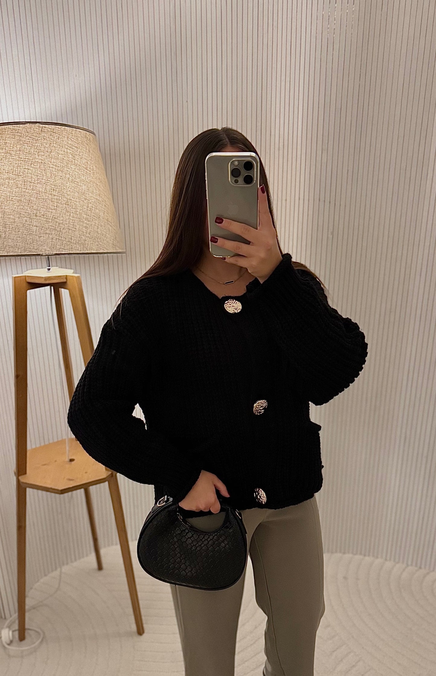 Gilet en maille noir