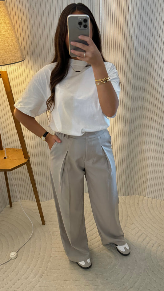 Pantalon grège